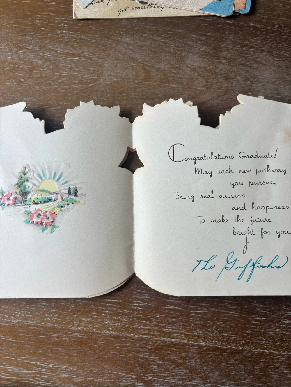 Vintage Graduation Greeting Cards - Assorted Pastel Designs
